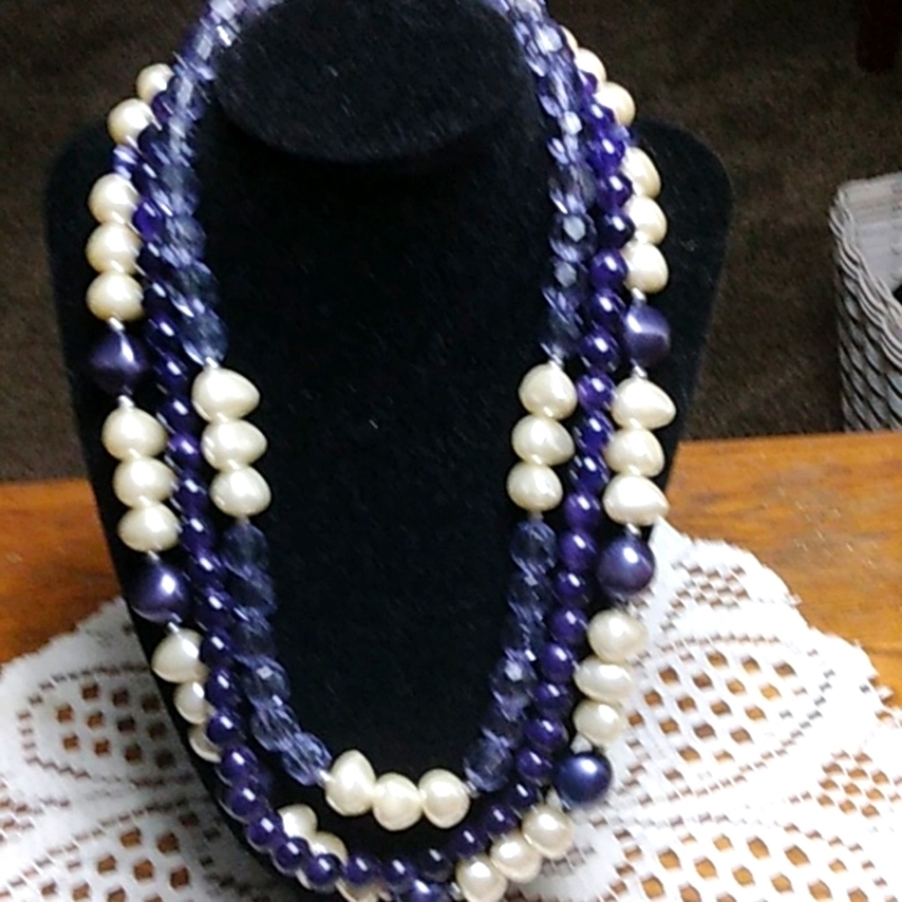 Fashion 3-stranded necklace